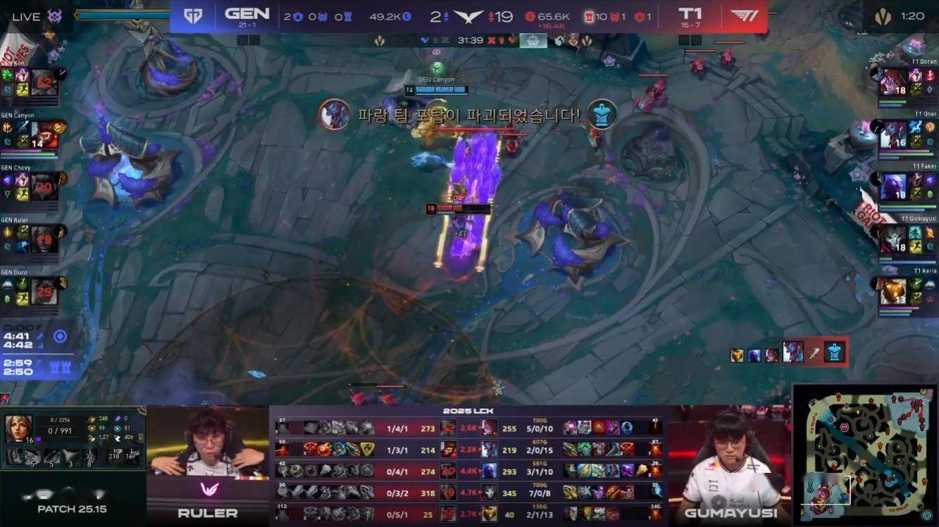 这真的是MSI冠军吗?T1强势19-2血虐GenG!