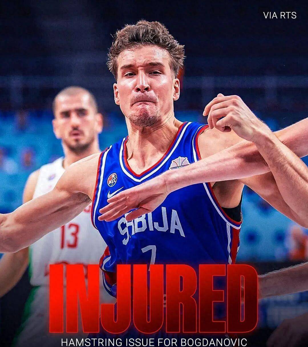 场均9分命中率(lǜ)近八成！博格(gé)丹伤退，塞尔维亚男籃(lán)爭(zhēng)冠添变数