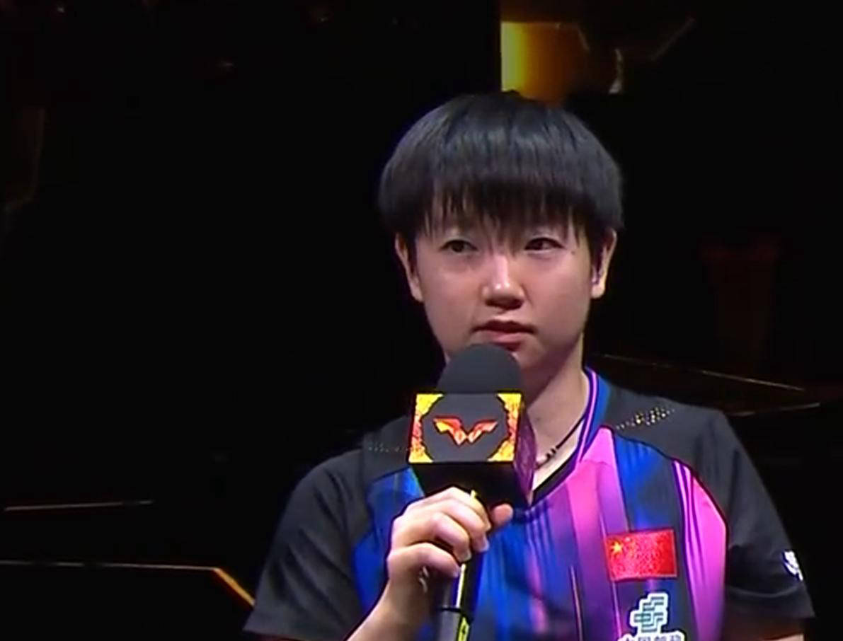 王楚钦孙颖莎混双夺冠(guān)赛后采訪(fǎng)